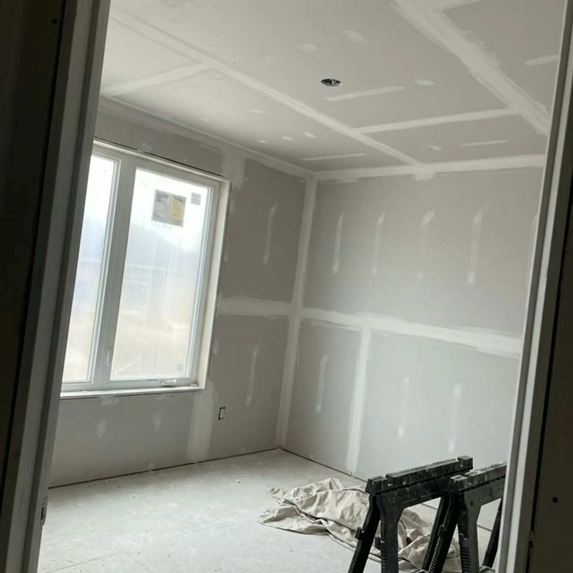 Drywall installation background