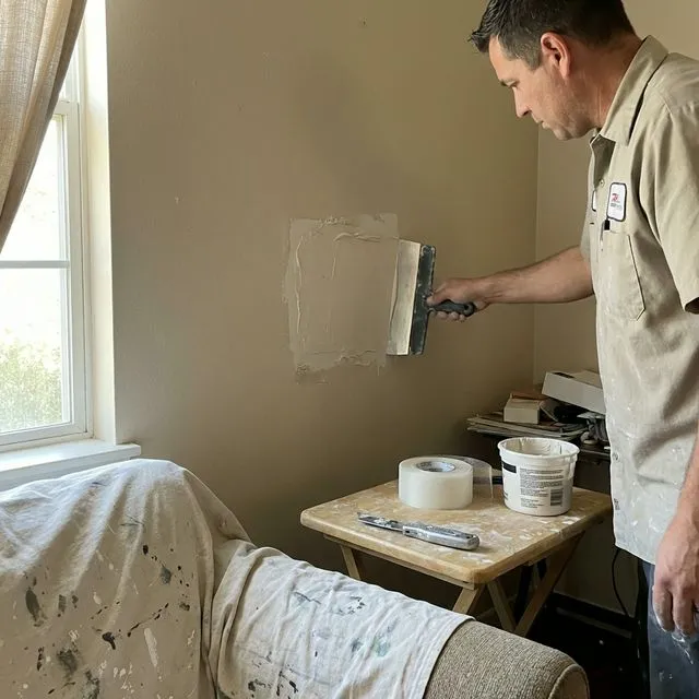 Drywall repair background