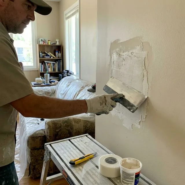 Drywall repair process