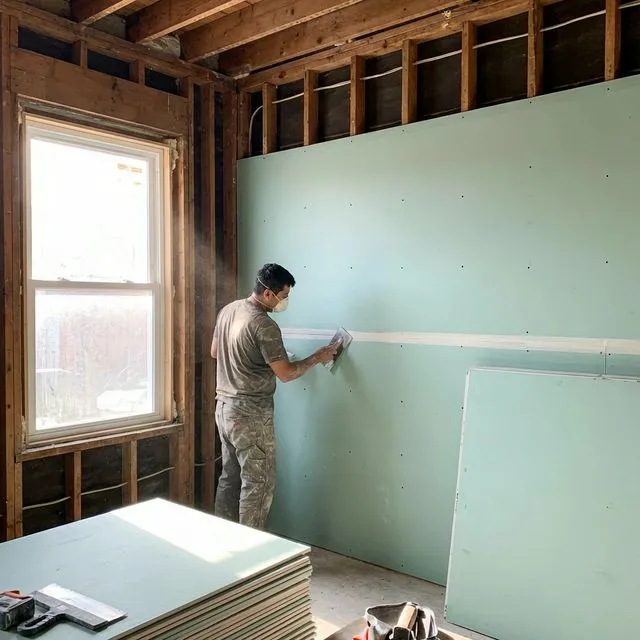 Drywall installation background